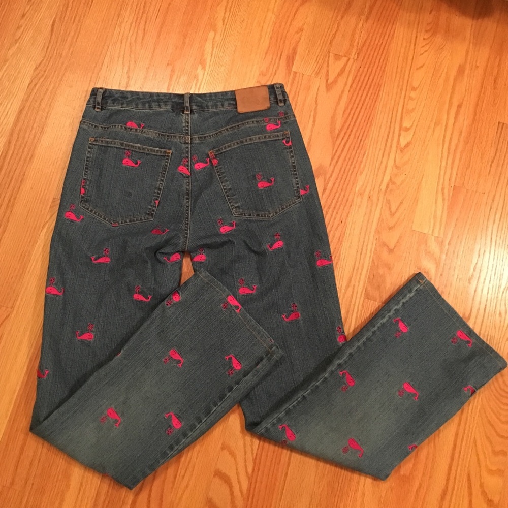 Lilly Pulitzer pink whale jeans size 2